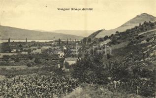1916 Visegrád, látkép dél felől. Kiadja Birkl József (EK)