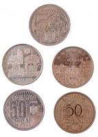 Románia 2005-2019. 50b (5xklf) forgalmi emlékkiadások T:1-,2
Romania 2005-2019. 50 Bani (5xdiff) co...