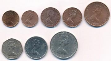 Man-sziget 1976-1982. 1/2p (2xklf) + 1p (2xklf) + 2p + 5p + 10p + 20p T:1-,2
Isle of Man 1976-1982....