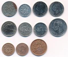 Luxemburg 1920-1990. 5c-50Fr (11xklf) közte 1920. 25c Fe T:1,2,2-
Luxembourg 1920-1990. 5 Centimes ...