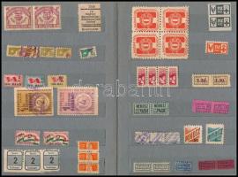 104 db tagdíjbélyeg és egyéb bélyeg berakóban