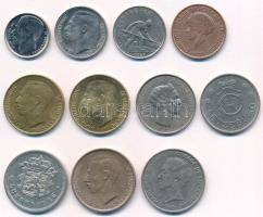 Luxemburg 1920-1990. 10c-20Fr (11xklf) T:1,2,2-
Luxembourg 1920-1990. 10 Centimes - 20 Francs (11xd...