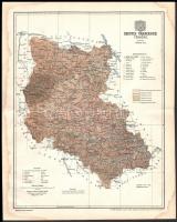 1897 Szepes vármegye térképe, tervezte: Gönczy Pál, készült: Posner Károly Lajos és Fia, 24×30 cm