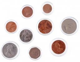 Man-sziget 1971-1993. 1/2p-20p (9xklf) T:1-,2
Isle of Man 1971-1993. 1/2 Penny - 20 Pence (9xdiff) ...