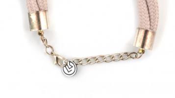 Jelzett statement nyaklánc és karkötő, h:15 és 50 cm