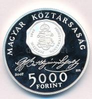 2007. 5000Ft Ag "Batthyány Lajos" tanúsítvánnyal T:PP Adamo EM209