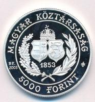 2003. 5000Ft Ag "150 éves a Budapesti Filharmóniai Társaság" tanúsítvánnyal T:PP Adamo EM1...