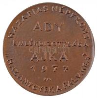 Borsos Miklós (1906-1990) 1977. "Ady / Hazafias Népfront - 'Hazamegyek a falumba' - A...