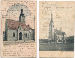 Templomok: magyar képeslaptétel, főleg régi képeslapok, kevesebb modern