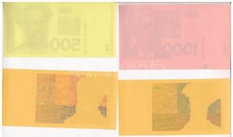 Horvátország 1993. 5K előlapi színpróba + 20K előlapi színpróba + 50K előlapi színpróba + 200K előla...