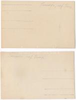 Somorja, Samorín; Református templom, belső / Calvinist church, interior - 2 régi fotó képeslap / 2 ...