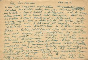 1944 Dr. Ádám Imre U569 zsidó KMSZ (közérdekű munkaszolgálatos) levele szerelmének Krausz Évának / W...