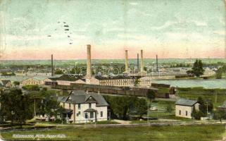 Kalamazoo (Michigan), Paper Mills (worn edges)