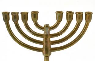 Réz menóra, m:18 cm, h: 16 cm