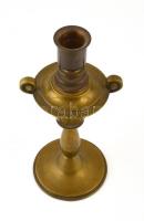 Bronz gyertyatartó, m: 22,5 cm