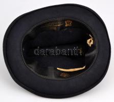 Jelzett nyúlszőr kalap (Óvár), belső méret: 19×14 cm