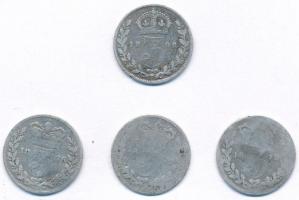 Nagy-Britannia 1877-1898. 3p Ag "Viktória" (4xklf) T:3,3-
Great Britain 1877-1898. 3 Penc...