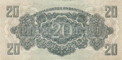 1944. 20P "V.H."(4x) egymásutáni sorszámokkal T:II+ csak egyszer hajtva