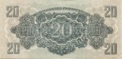 1944. 20P "V.H."(4x) egymásutáni sorszámokkal T:II+ csak egyszer hajtva