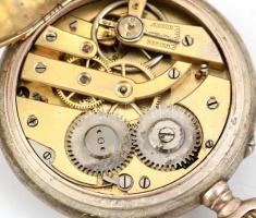 G. Gutekins Gerstetten feliratos erüst zsebóra működő állapotban, számlapon hajszálrepedések, nagymu...