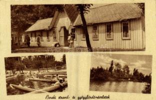 Karcag-Berek, Berekfürdő (Karcag); Strand és gyógyfürdő részletek, fürdőzők (fa)