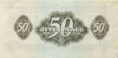 1944. 50P "V.H."(2x) egymásutáni sorszámokkal T:I