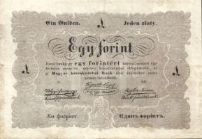 1848. 1Ft "Kossuth bankó" T:szépen restaurált