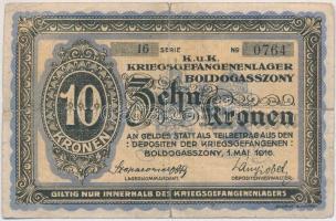 Boldogasszony / hadifogolytábor 1916.05.01. 10K arab sorozat és sorszámmal T:III- 
Adamo HHB-1.1