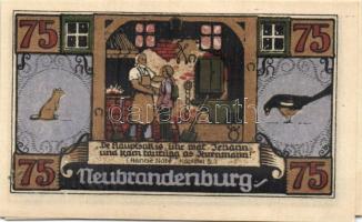 Német Birodalom/Weimari Köztársaság/ Neubrandenburg 1921. 25Pf(3x) + 50Pf(3x) + 75Pf(3x) összesen: 9...