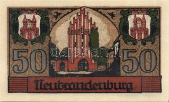 Német Birodalom/Weimari Köztársaság/ Neubrandenburg 1921. 25Pf(3x) + 50Pf(3x) + 75Pf(3x) összesen: 9...