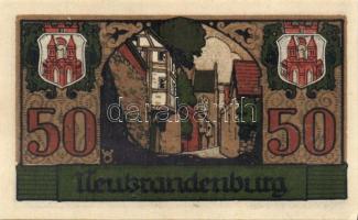 Német Birodalom/Weimari Köztársaság/ Neubrandenburg 1921. 25Pf(3x) + 50Pf(3x) + 75Pf(3x) összesen: 9...