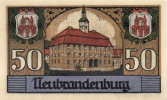 Német Birodalom/Weimari Köztársaság/ Neubrandenburg 1921. 25Pf(3x) + 50Pf(3x) + 75Pf(3x) összesen: 9...