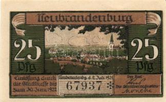 Német Birodalom/Weimari Köztársaság/ Neubrandenburg 1921. 25Pf(3x) + 50Pf(3x) + 75Pf(3x) összesen: 9...