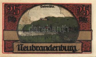 Német Birodalom/Weimari Köztársaság/ Neubrandenburg 1921. 25Pf(3x) + 50Pf(3x) + 75Pf(3x) összesen: 9...