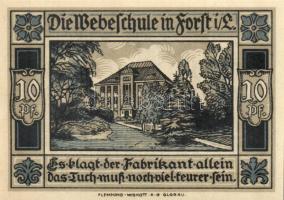 Német Birodalom/Weimari Köztársaság/ Forst 1921. 10Pf + 20Pf + 50Pf összesen: 4klf db, teljes sor T:...