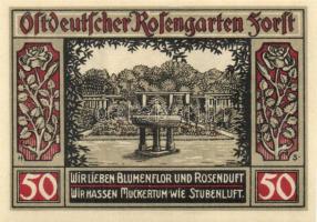 Német Birodalom/Weimari Köztársaság/ Forst 1921. 10Pf + 20Pf + 50Pf összesen: 4klf db, teljes sor T:...