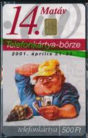 2001 MATÁV 14. telefonkártya-börze használatlan telefonkártya, eredeti csomagolásában