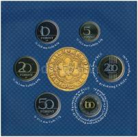 2013. 5Ft-200Ft (6xklf) forgalmi sor szettben + 2013. "I. Lajos aranyforintja" aranyozott ...