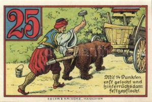 Német Birodalom/Weimari Köztársaság/ Rinteln 1920. 25Pf + 50Pf + 1M  3klf db, teljes sor T:I