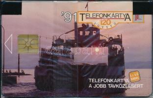 1991 MATÁV 120 egységes Balaton használatlan telefonkártya, eredeti csomagolásában