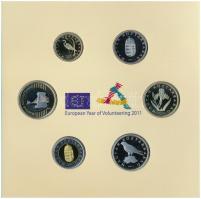 2011. 5Ft-200Ft (6xklf) "Az Európai Unió Tanácsának magyar elnöksége" forgalmi sor szettbe...