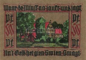 Német Birodalom/Weimari Köztársaság/ Leer 1921. 25Pf + 50Pf(2x) + 75Pf(2x) + 1M 6klf, teljes sor T:I