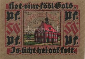 Német Birodalom/Weimari Köztársaság/ Leer 1921. 25Pf + 50Pf(2x) + 75Pf(2x) + 1M 6klf, teljes sor T:I