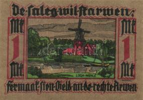 Német Birodalom/Weimari Köztársaság/ Leer 1921. 25Pf + 50Pf(2x) + 75Pf(2x) + 1M 6klf, teljes sor T:I