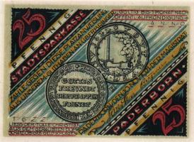 Német Birodalom/Weimari Köztársaság/ Paderborn 1921. 25Pf + 50Pf + 75Pf + 1M + 2M 5klf db, teljes sor T:I