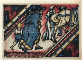 Német Birodalom/Weimari Köztársaság/ Paderborn 1921. 25Pf + 50Pf + 75Pf + 1M + 2M 5klf db, teljes so...