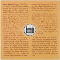 2009. 5Ft-200Ft "Haydn" (7xklf) forgalmi érme sor, benne "Joseph Haydn" Ag emlék...