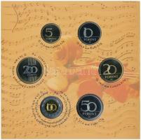 2009. 5Ft-200Ft "Haydn" (7xklf) forgalmi érme sor, benne "Joseph Haydn" Ag emlék...