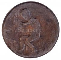 Telcs Ede (1872-1948) 1937. "IRÉNKÉNEK KARÁCSONYRA ÉDI 1937" egyoldalas öntött Br plakett ...