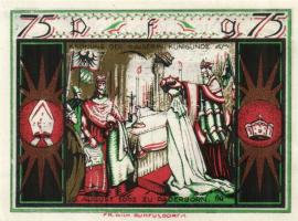 Német Birodalom/Weimari Köztársaság/ Paderborn 1921. 50Pf + 75Pf + 1M + 2M 4klf db, teljes sor T:I